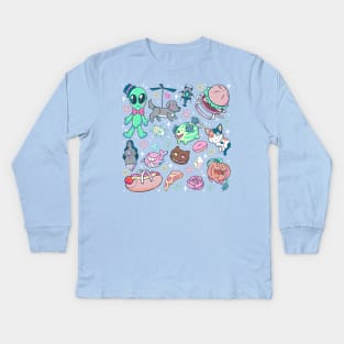 Steven Universe Stuff, Things, and Cuties Kids Long Sleeve T-Shirt